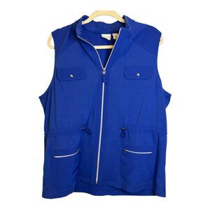 Chico's Vest Women's Size XL Zenergy Outdoor Casual Blue Purple Chicos 3